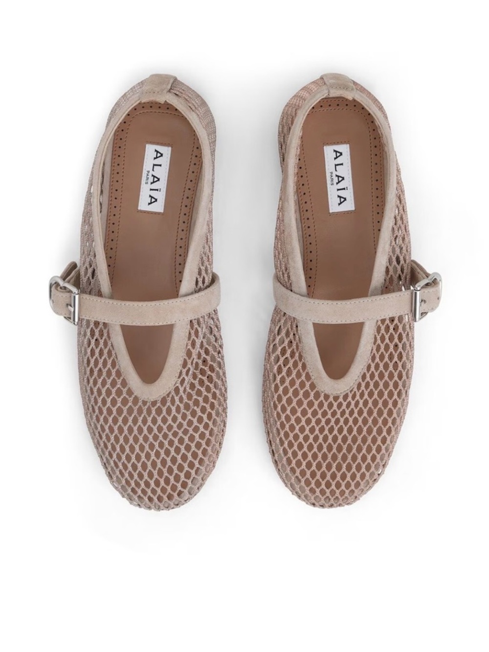 ALAÏA BALLET FLATS IN FISHNET Size 38 NWOB - Picture 4 of 9